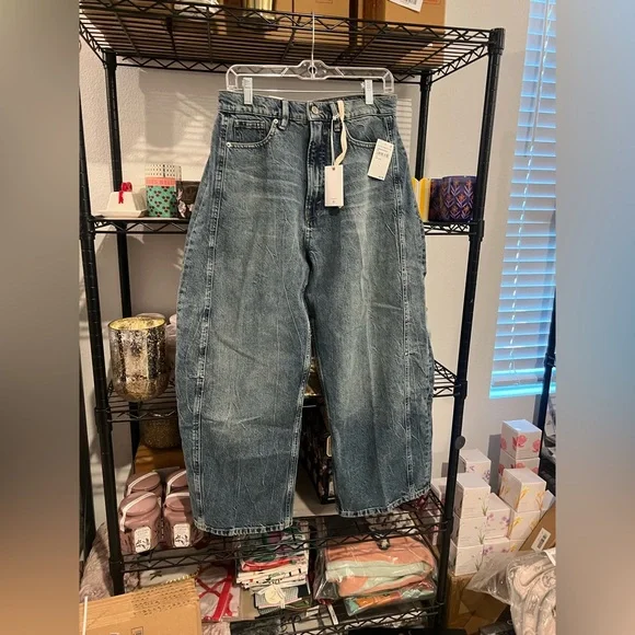 Good American Good Extreme Barrel Jeans, Sz 6 NWT - Picture 8 of 9